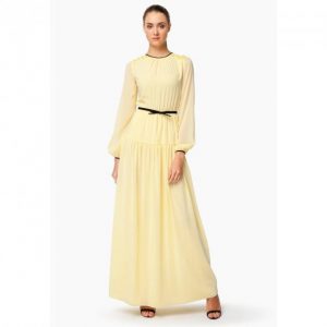 Купить Длинное желтое платье Nai Lu-na by Anastasia Ivanova AI3422-1 XS и доставка по Украине