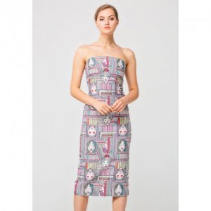 Купить Платье Nai Lu-na by Anastasia Ivanova AI3620-1 XS Серое и доставка по Украине