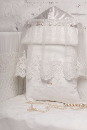 Купить Конверт Choupette на выписку демисезонный универсальный "СВ" экрю 40 x 65 см (142-38) и доставка по Украине