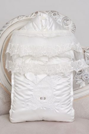 Купить Конверт Choupette на виписку утепленный универсальный "СВ" экрю 40 x 65 см смсм (130-38) и доставка по Украине