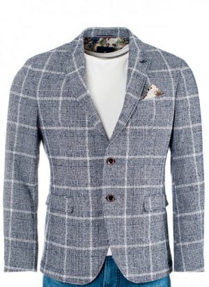 Купить Мужской пиджак Pierre Cardin Приталенный 46 Сине-белый (А: 79419/3250 М:62787) и доставка по Украине