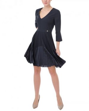 Купить Сукня жіноча TRUSSARDI JEANS (56D00296-1T003072-U290/19-20) Синій 42 и доставка по Украине