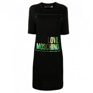 Купить Плаття Love Moschino W5B4902M4083 42 з лого чорне и доставка по Украине