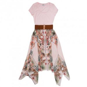 Купить Плаття Liu Jo FA0419T5975ROSE 44 квітковий принт рожеве и доставка по Украине