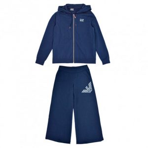 Купить Спортивний костюм Emporio Armani S3HTV72TJ31Z S широкі штани лого синій и доставка по Украине