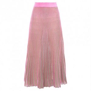 Купить Спідниця Nenette 29TJWILL S плісе рожева з бежевим и доставка по Украине
