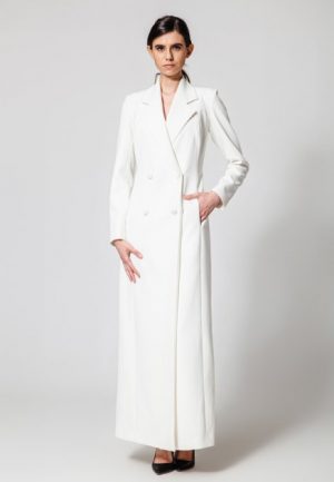 Купить Платье-жакет Nai Lu-na by Anastasia Ivanova NL3703 M Белое и доставка по Украине