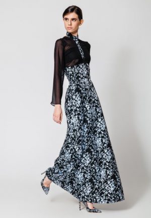 Купить Платье-комбинезон Nai Lu-na by Anastasia Ivanova AI3711 M Черное с серебристым и доставка по Украине