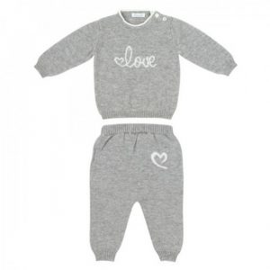 Купить Костюм кашемировый Love In Kyo Love серый 68 см. и доставка по Украине