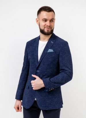 Купить Легкий пиджак Pierre Cardin из коллекции Air Touch синий размер 54 (98401/3150) и доставка по Украине