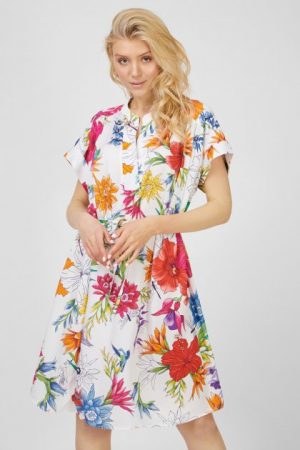 Купить Женское белое платье HUMMING FLORAL Gant 40 4503140 и доставка по Украине