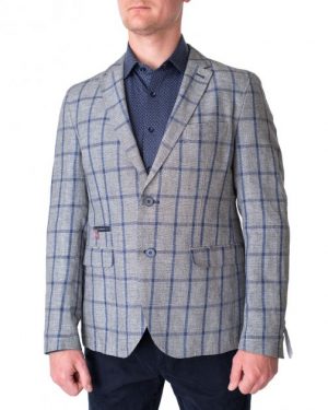 Купить Піджак чоловічий WHITE BROS (8051914-04-32815-01/91) Сірий 50 и доставка по Украине