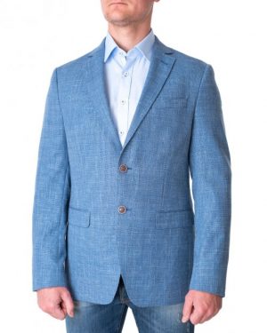 Купить Піджак чоловічий 2BLIND2C (2BBL275-LBL/91) Синій 50 и доставка по Украине