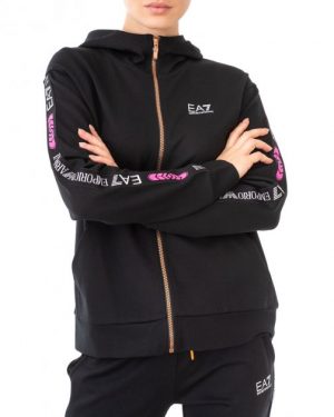 Купить Толстовка спортивна жіноча ARMANI EA7 (3HTM16-TJU6Z-1200/20) Чорний M и доставка по Украине