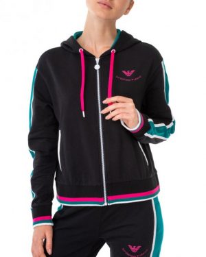 Купить Толстовка спортивна жіноча ARMANI EA7 (3HTM41-TJ31Z-1200/20) Чорний M и доставка по Украине