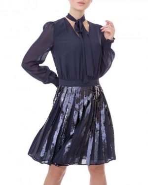 Купить Сукня жіноча TRUSSARDI JEANS (56D00313-1T003075-U290/19-20) Синій 40 и доставка по Украине