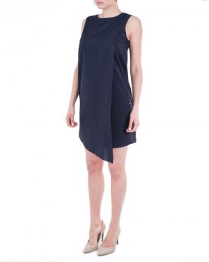 Купить Сукня жіноча TRUSSARDI JEANS (56D00240-1T002283-U290/9) Синій 40 и доставка по Украине