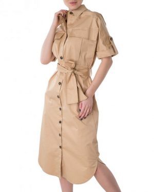 Купить Сукня жіноча TRUSSARDI JEANS (56D00498-1T004953-W105/21) Бежевий 40 и доставка по Украине