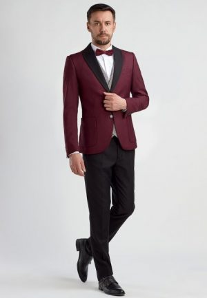 Купить Костюм чоловічий смокінг Andreas Moskin арт 17386 48 бордо и доставка по Украине
