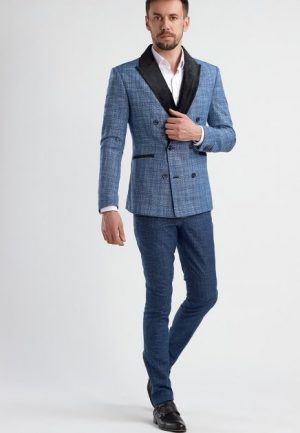 Купить Костюм чоловічий Andreas Moskin 3535 48р синій и доставка по Украине