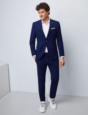 Купить Мужской костюм фирменный в синем цвете от Pierre Cardin
