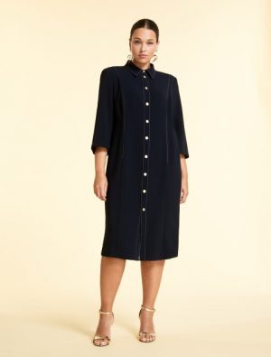 Купить Платье Marina Rinaldi 21 Темно-синее MRM11.2221161.V0 и доставка по Украине