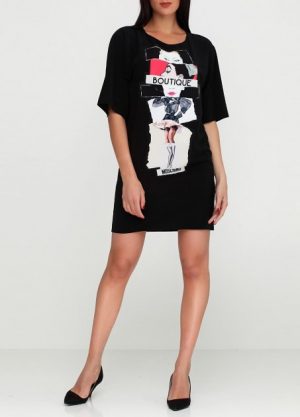 Купить Платье MOSCHINO BOUTIQUE Черный размер 42 (MRLM24) (MRLM2442) и доставка по Украине