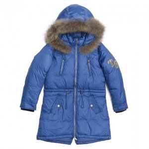 Купить Парка с мехом на TWIN SET 152 см Голубой 2070/838 и доставка по Украине