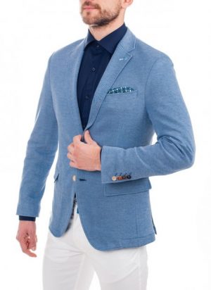 Купить Мужской пиджак Pierre Cardin Приталенный 50 Голубой (А:79251/3250 М:62786) и доставка по Украине