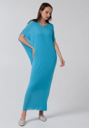 Купить Платье Viamaro Твинсет бирюзовое LXL и доставка по Украине