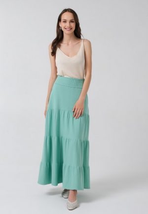 Купить Ярусная юбка Viamaro бирюзовая One Size и доставка по Украине