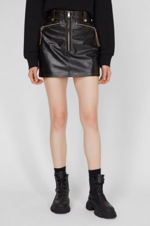 Купить Женская черная кожаная юбка L-EMILIA Diesel 29 A04572 0JCAZ и доставка по Украине