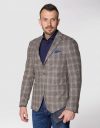 Купить Пиджак Pierre Cardin из коллекции Future Flex в коричневую клетку размер 52 (39139/7950/42405) и доставка по Украине