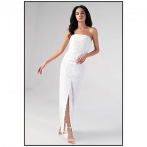 Купить Платье Nai Lu-na by Anastasia Ivanova AI3830 XS Белое и доставка по Украине