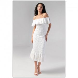 Купить Платье Nai Lu-na by Anastasia Ivanova AI3832 XS Белое и доставка по Украине