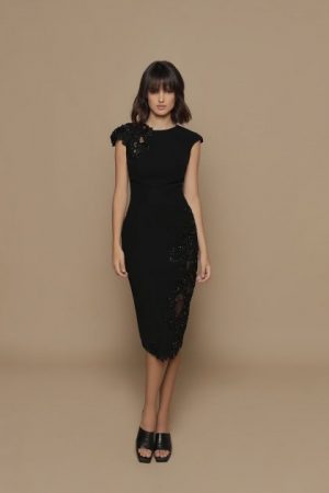 Купить Вечернее платье Tarik Ediz 10031 38 черное и доставка по Украине