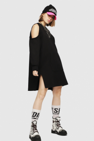 Купить Платье Diesel Black L черный (00SM7D0JASE) и доставка по Украине