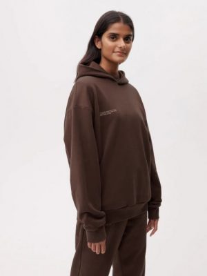 Купить Теплый женский oversized костюм из хлопка The Pangaia Organic Cotton Suit Chestnut Brown каштановый XL (TPSW25) и доставка по Украине
