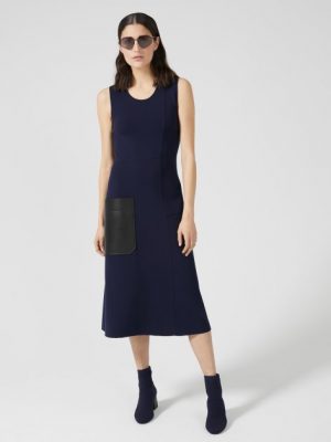 Купить Платье MaxMara L Темно-синее 23260209600 и доставка по Украине