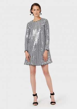 Купить Платье Emporio Armani 42 Черно-белое 6H2A6E.2JXPZ и доставка по Украине