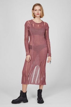 Купить Женское розовое льняное платье M-MARYLAND Diesel S A04681 0HCAA и доставка по Украине