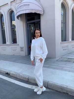 Купить Облегченный женский oversized костюм из органического хлопка The Pangaia Lightweight Organic Cotton Suit White белый S (OPSW2) и доставка по Украине