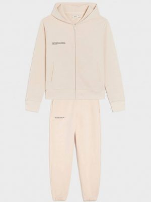Купить Облегченный женский oversized костюм на молнии из органического хлопка The Pangaia Lightweight Organic Cotton Suit Zipped Beige бежевый S (OPSZW1) и доставка по Украине
