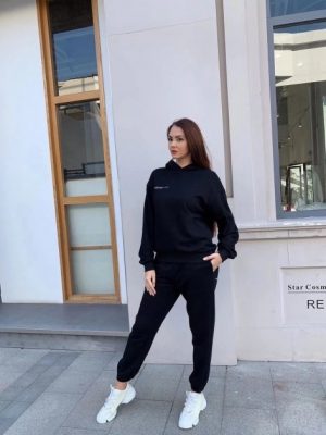 Купить Облегченный женский oversized костюм из органического хлопка The Pangaia Lightweight Organic Cotton Suit Black черный XXS (OPSW4) и доставка по Украине