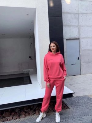 Купить Облегченный женский oversized костюм из органического хлопка The Pangaia Lightweight Organic Cotton Suit Mineral Red розовый XS (OPSW11) и доставка по Украине