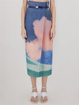 Купить Юбка MaxMara 40 Синяя 71010311600 и доставка по Украине