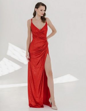 Купить Вечернее платье Bridal Secret E2020-33 38 красное и доставка по Украине