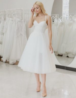 Купить Вечернее платье Libelle LW2021-01 38 белое и доставка по Украине