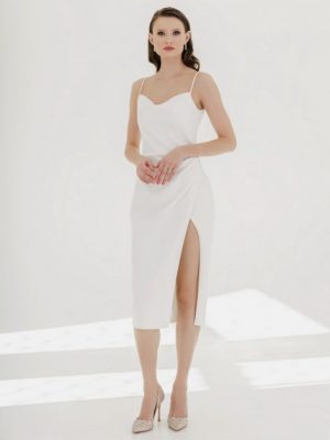 Купить Вечернее платье Bridal Secret E2021-01 38 белое и доставка по Украине