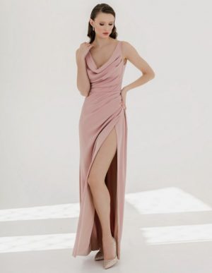 Купить Вечернее платье Libelle LN2021-21 38 розовое и доставка по Украине